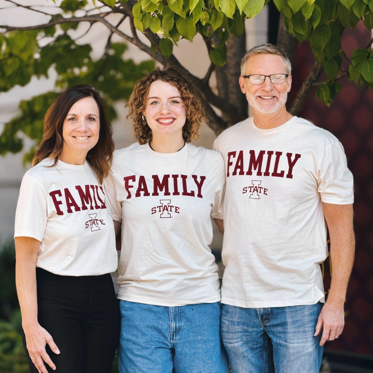 College House I-State 2025 Family Weekend I-State Cream T-shirt